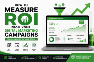 Track and analyze digital marketing ROI to measure campaign performance, optimize strategies, and improve overall marketing results.